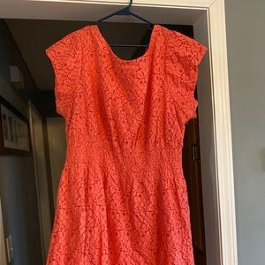 Coral Lace Dress